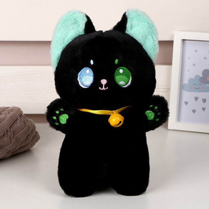 Мягкая игрушка «Кот», 23 см, цвет чёрный мягкая озвученная игрушка барбоскины кот пушок 23 см