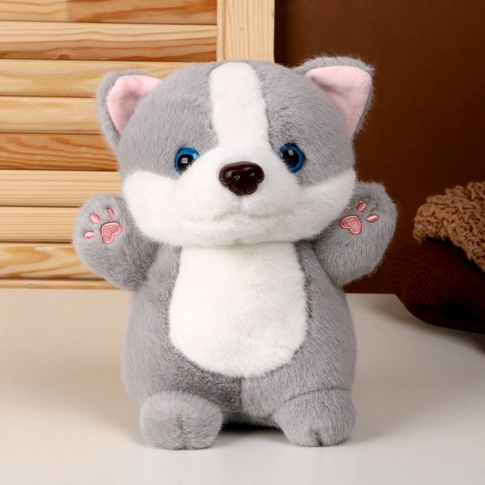 Мягкая игрушка «Собака», 24 см, цвет серый дуrашки мягкая игрушка собака лайка с балалайкой 24 см