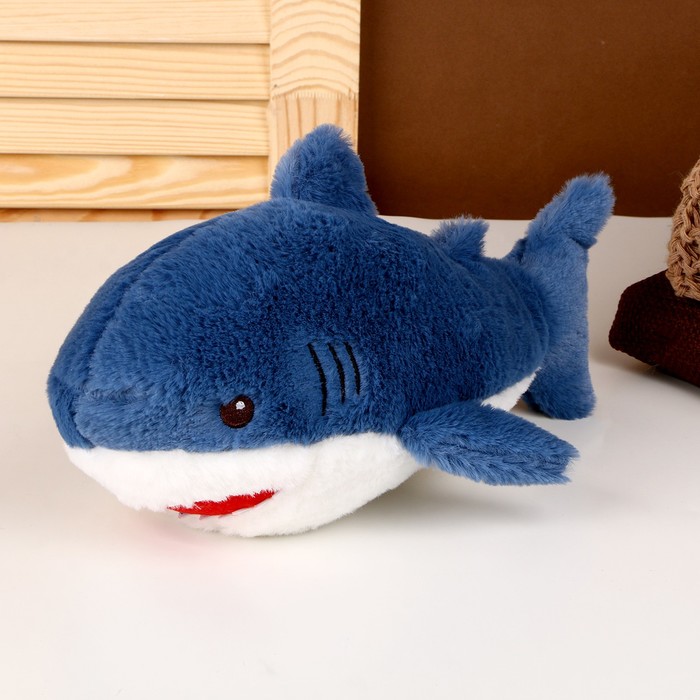 цена Мягкая игрушка «Акула», 25 см, цвет синий