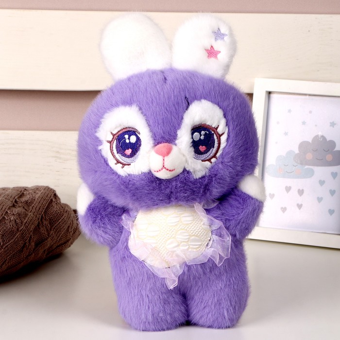 Мягкая игрушка «Заяц», 27 см, цвет фиолетовый мягкая игрушка заяц буня цвет белый 25 см