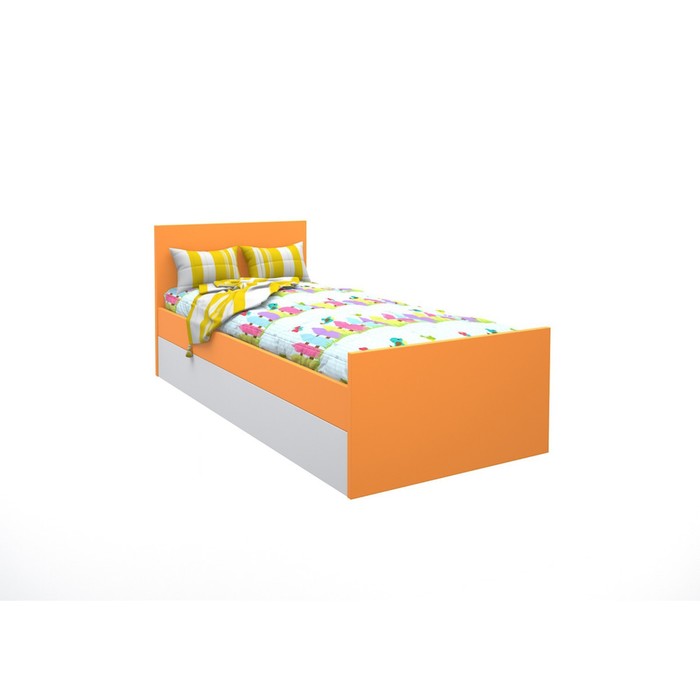Подростковая кровать «Феникс», 80х160 см, цвет оранжевый