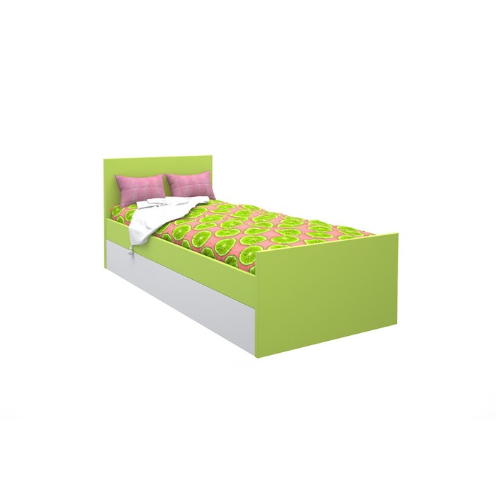 Подростковая кровать «Феникс», 80х160 см, цвет лайм