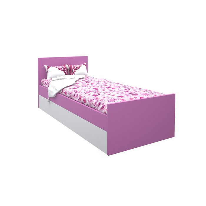 Подростковая кровать «Феникс», 80х160 см, цвет розовый