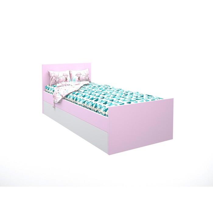 Подростковая кровать «Феникс», 80х190 см, цвет светло-розовый