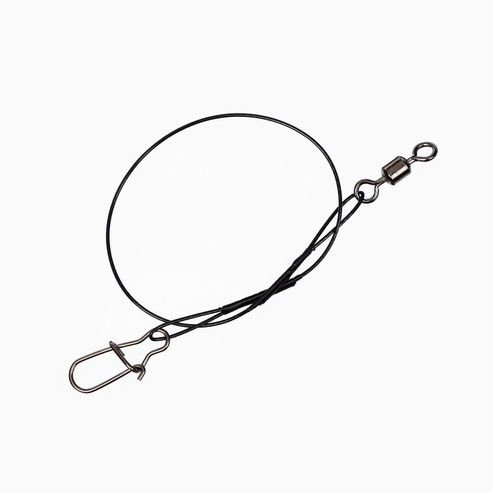 

Поводки стальные NAMAZU Leader 1х7 Nylon Coated, тест 18 кг, 15/20/25 см, чёрные, 60 шт.