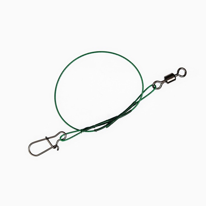 

Поводки стальные NAMAZU Leader 1х7 Nylon Coated, тест 11 кг, 15/20/25/30 см, зелёные, 40 шт.