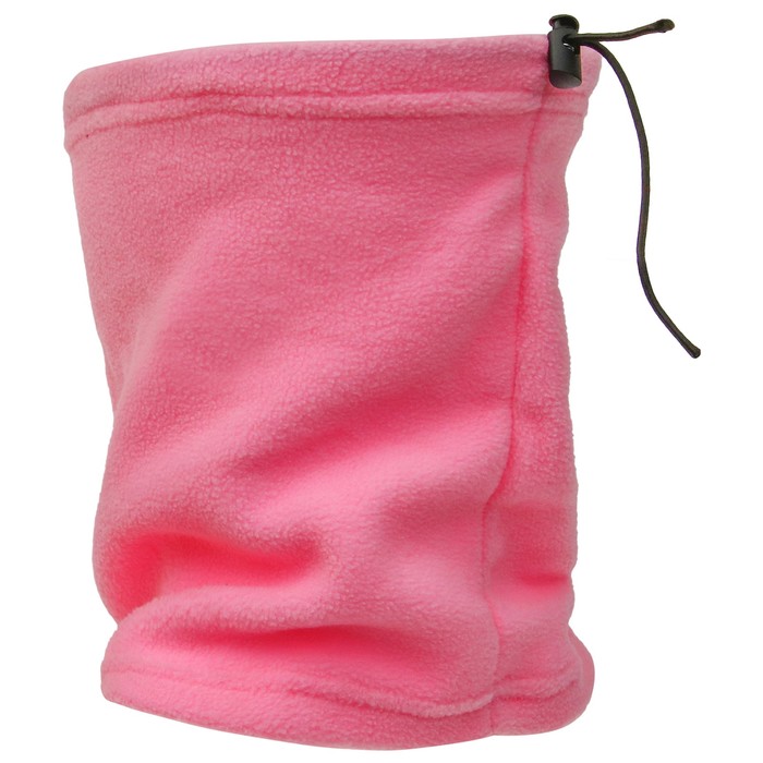 Повязка-труба 2 в 1 (шарф/шапка), флисовая, цвет розовый