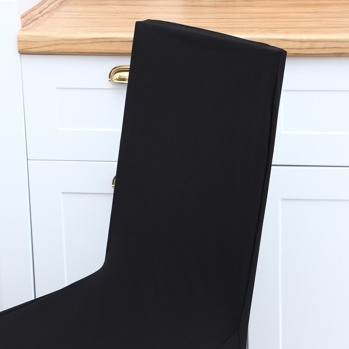 Чехол на стул, цвет чёрный, 90х40х40 см, 100% полиэстер