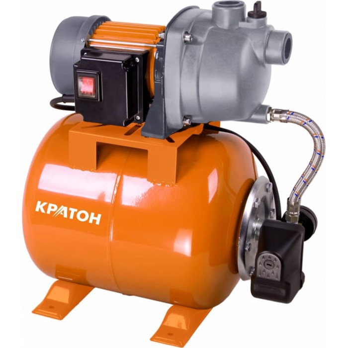 фото Насосная станция "кратон" awp-1200s-24, 1200 вт, напор 60 м, 63 л/мин, бак 24 л