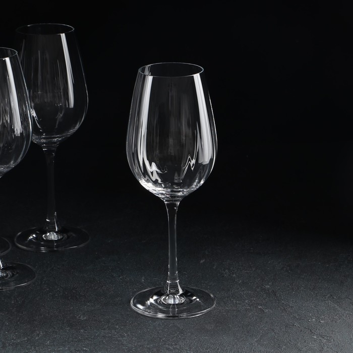 Набор бокалов для вина «Виола», 6шт, 350 мл, хрустальное стекло