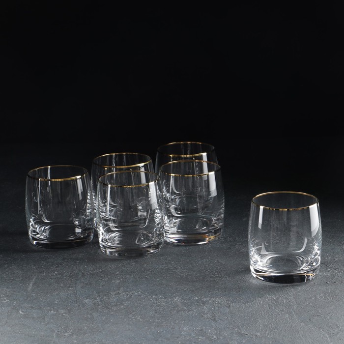 Набор стаканов для бренди «Идеал», 6 шт, 290 мл, хрустальное стекло набор стаканов для воды идеал 6 шт 250 мл хрустальное стекло