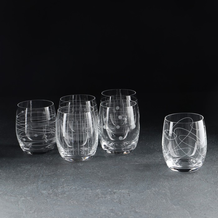 Набор стаканов для виски «Клаб Elements», 6 шт, 300 мл, хрустальное стекло набор стаканов для виски грация 6 шт 280 мл хрустальное стекло