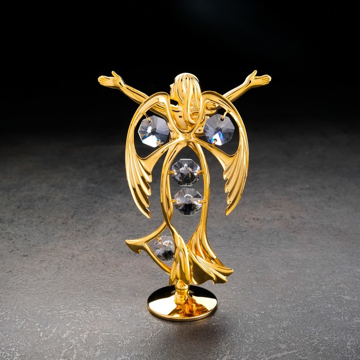 

Сувенир "Ангел", 12х8х3,5 см, с кристаллами