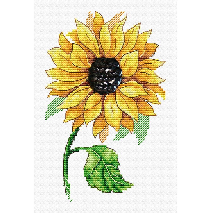 Набор для вышивания «Цветок солнца», 15 × 10 см 1798 набор для вышивания риолис календула 10 30 см