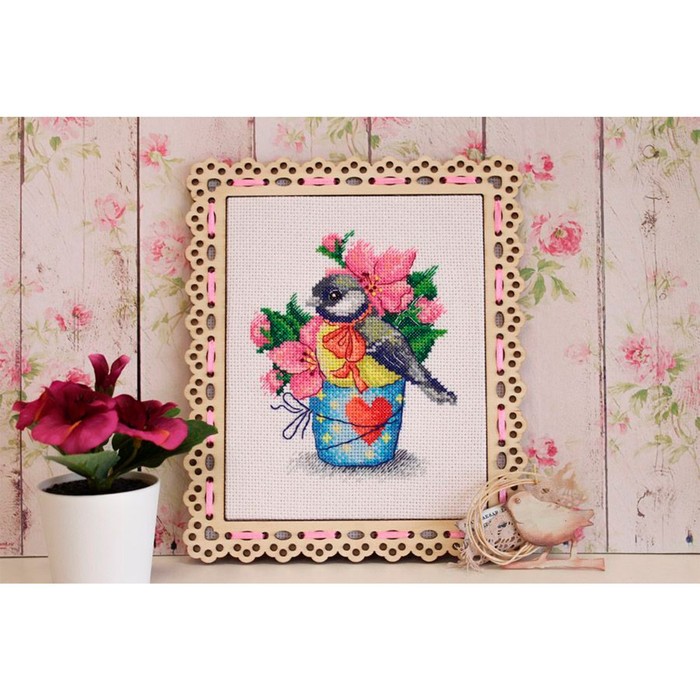 

Набор для вышивания «Весенняя синичка», 14 × 12 см