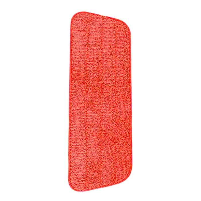 Насадка для швабры Pioneer 02, микрофибра, 38x10 см, цвет красный