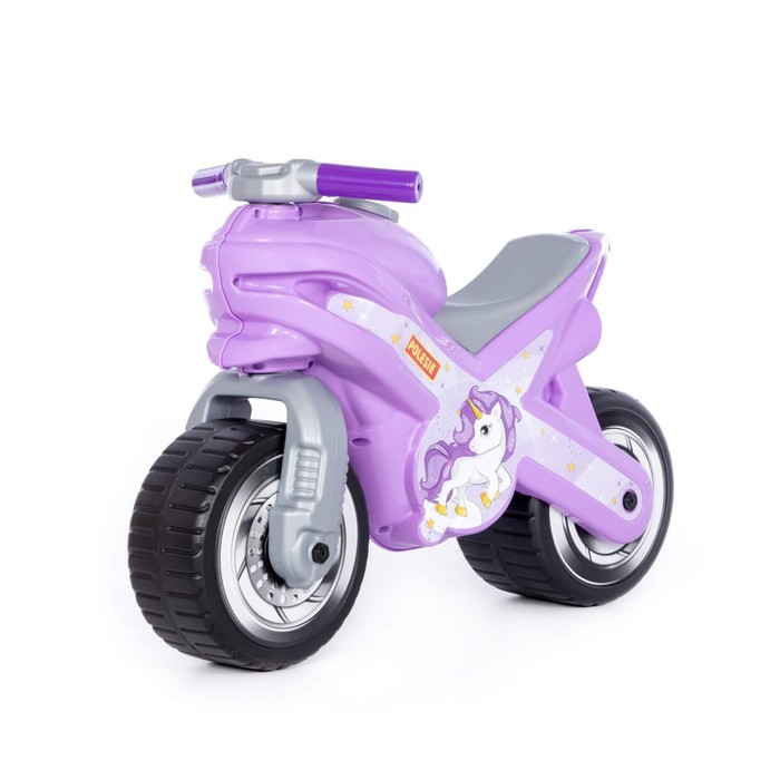 Каталка-мотоцикл МХ, цвет сиреневый каталка мотоцикл мх