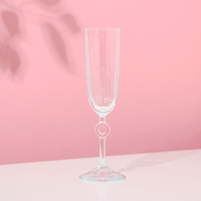 Бокал для шампанского стеклянный, 150 мл бокал стеклянный для шампанского кьянти 170 мл цвет серый