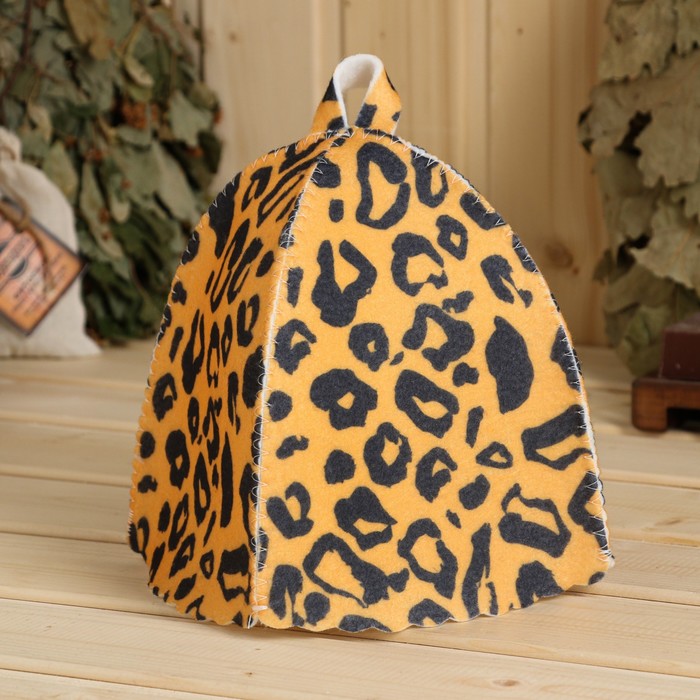 Шапка для бани Леопард, с детским принтом ультратонкий силиконовый чехол накладка для meizu u10 с принтом леопард
