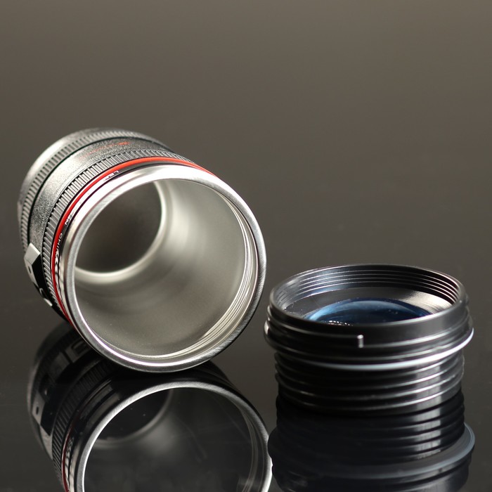 Термокружка "Объектив", 300 мл, внутри металл, 14х8 см