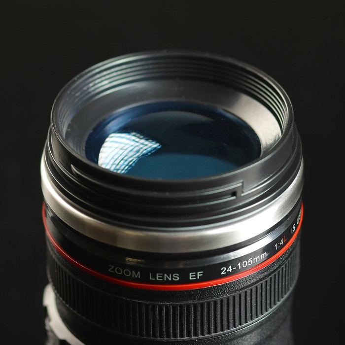 Термокружка "Объектив", 300 мл, внутри металл, 14х8 см