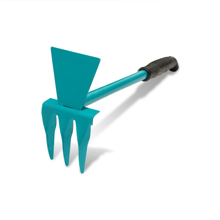 

Мотыжка комбинированная, длина 40 см, 3 зубца, металлический черенок