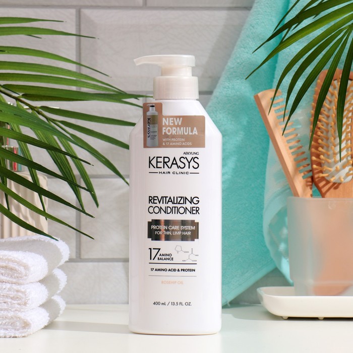 Кондиционер для волос Kerasys Оздоравливающий, 400 мл kerasys hair clinic revitalizing кондиционер оздоравливающий для волос 400 мл