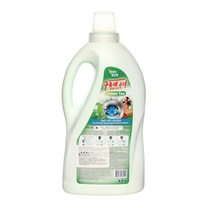

Кондиционер для белья Kreasays Green Tea "Зеленый чай", 2 л