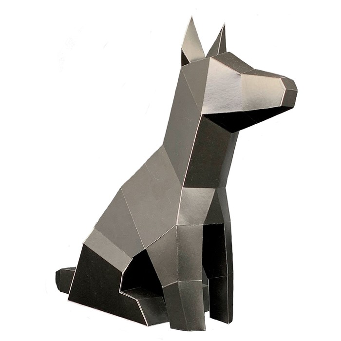 Конструктор «Полигональная фигура. Собака» конструктор полигональная фигура бегемот