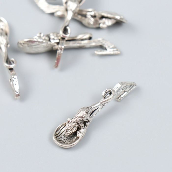 Сувенир кошельковый металл Ложка-загребушка. Мышка 3,2х0,8 см сувенир кошельковый мышка ложкой с натуральным янтарём