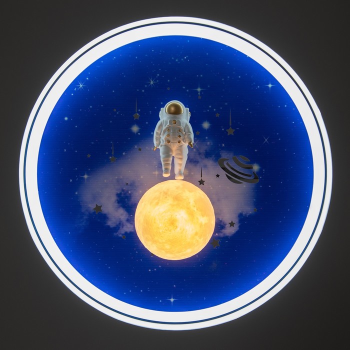 Светильник "Астронавт" LED 48Вт бело-синий 47х47х15 см