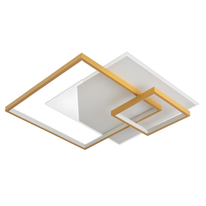 Светильник "Валони" LED 70Вт 4000К бело-золотой 50,5х50,5х8 см