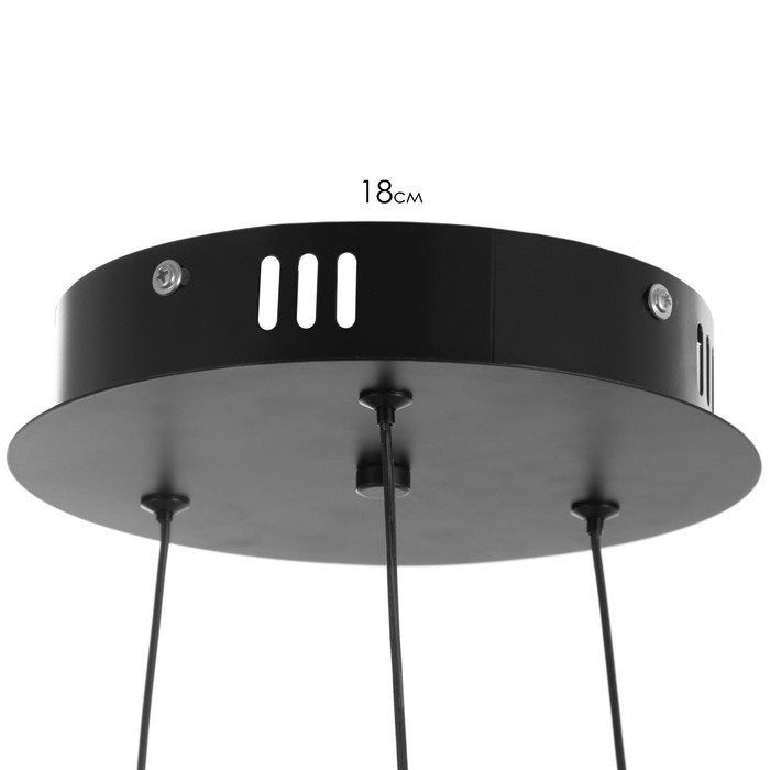 Светильник "Ланас" LED 150Вт чёрно-золотой 86х70х3,3 см