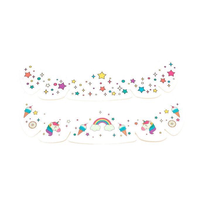 

Переводные татуировки для лица «Татушки веснушки» Cute rainbow