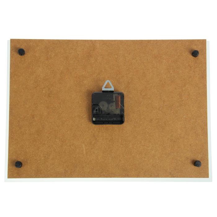 Часы настенные прямоугольные "Корзина с ромашками", 25х35 см