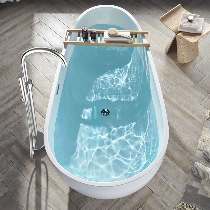 Смеситель для ванны CULTO RAFAEL FS01RFL, однорычажный, напольный, лейка, излив 200 мм, хром   96624