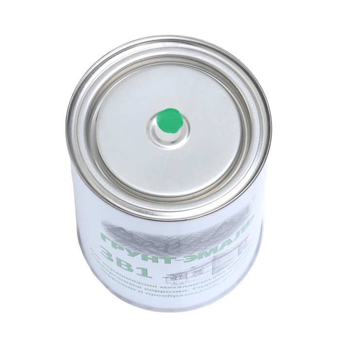 Грунт-эмаль 3 в 1 быстросохнущий (Дарада) (ГОСТ) зеленый 0,8 кг