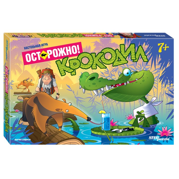 Настольная игра «Осторожно: крокодил!» настольная игра крокодил детсколёгкий мини шоколад кэт 12 для геймера 60г набор