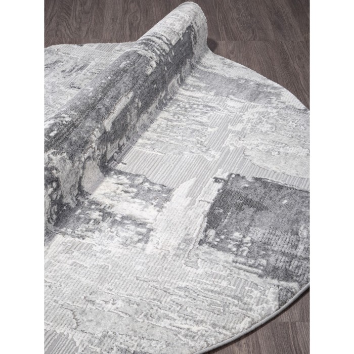

Ковёр круглый Armina 03758A, размер 160x160 см, цвет grey / grey
