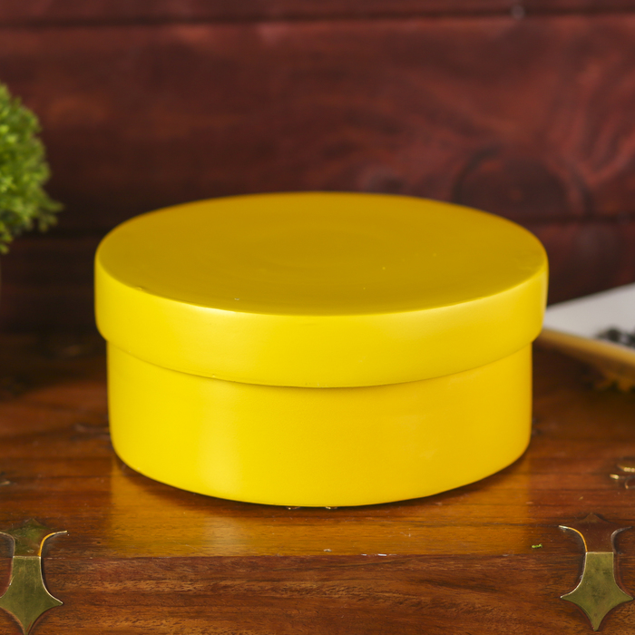 Ёмкость для хранения "Жёлтый глянец", бамбук