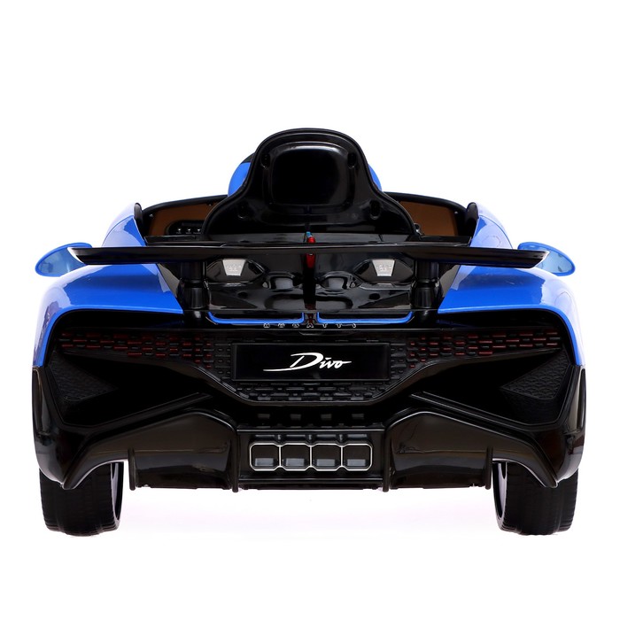 Электромобиль Bugatti Divo, EVA колёса, кожаное сидение, цвет синий