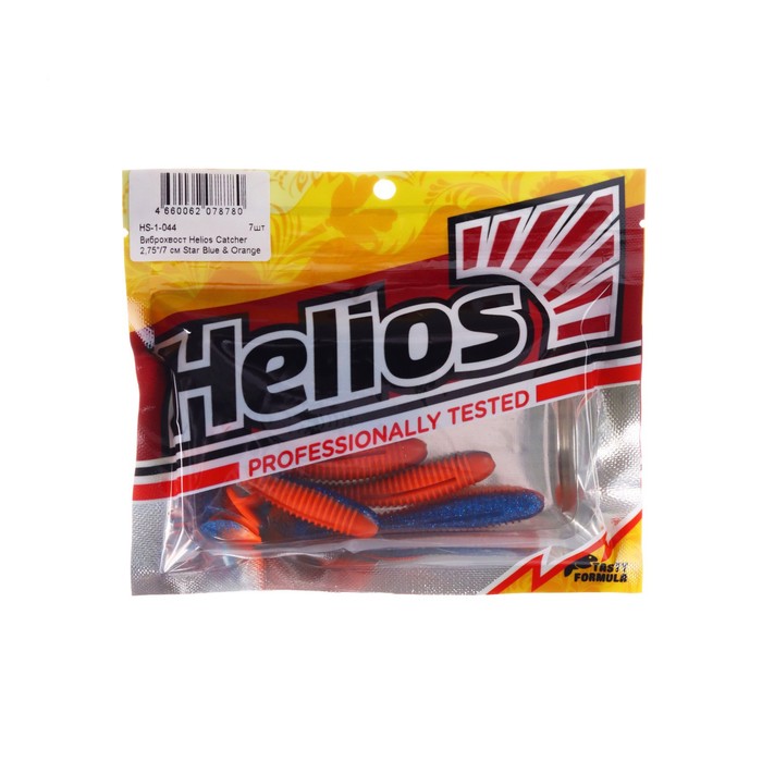 Виброхвост Helios Catcher Star Blue Orange 7 см 7 шт HS-1-044 85₽