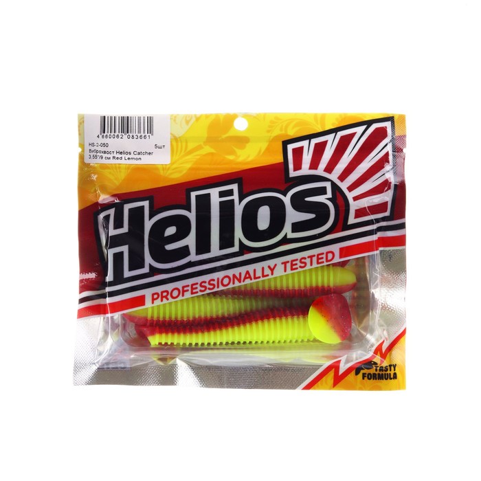 виброхвост helios catcher red lemon 9 см 5 шт hs 2 050 Виброхвост Helios Catcher Red Lemon, 9 см, 5 шт. (HS-2-050)