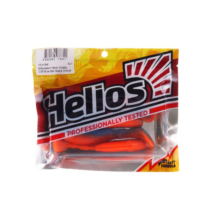 

Виброхвост Helios Chubby Star Blue & Orange, 9 см, 5 шт. (HS-4-044)