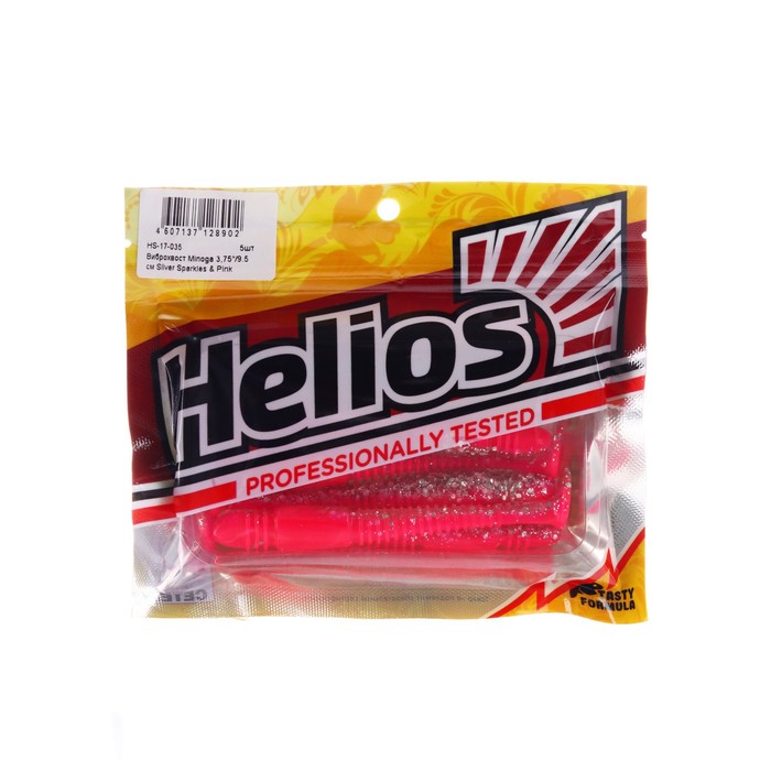 

Виброхвост Helios Minoga Silver Sparkles & Pink, 9.5 см, 5 шт. (HS-17-035)