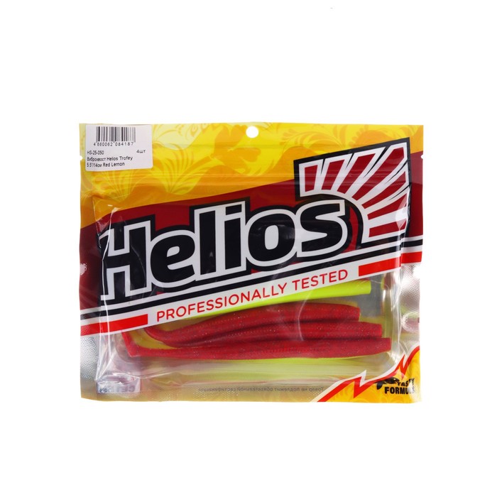 

Виброхвост Helios Trofey Red Lemon, 14 см, 4 шт. (HS-25-050)