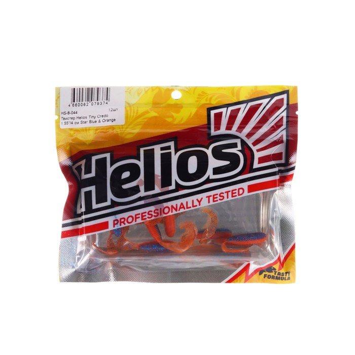 Твистер Helios Тiny Credo Star Blue & Orange, 4 см, 12 шт. (HS-8-044)