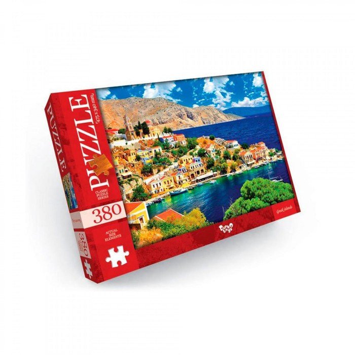 пазлы картонные сказки золушка 380 элементов Пазлы картонные «Острова Греции», 380 элементов