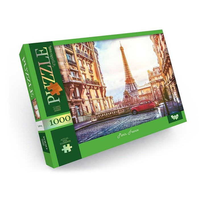 Пазлы картонные «Париж. Франция», 1000 элементов пазлы картонные исландия 1000 элементов