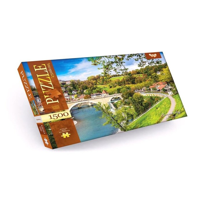 пазлы картонные замок аарбург швейцария 1500 элементов Пазлы картонные «Солнечная Швейцария», 1500 элементов